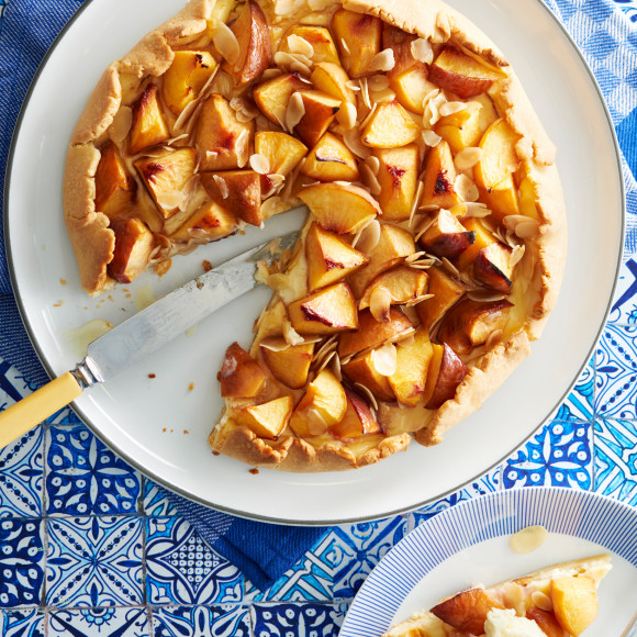 Peaches and Cream Crostata