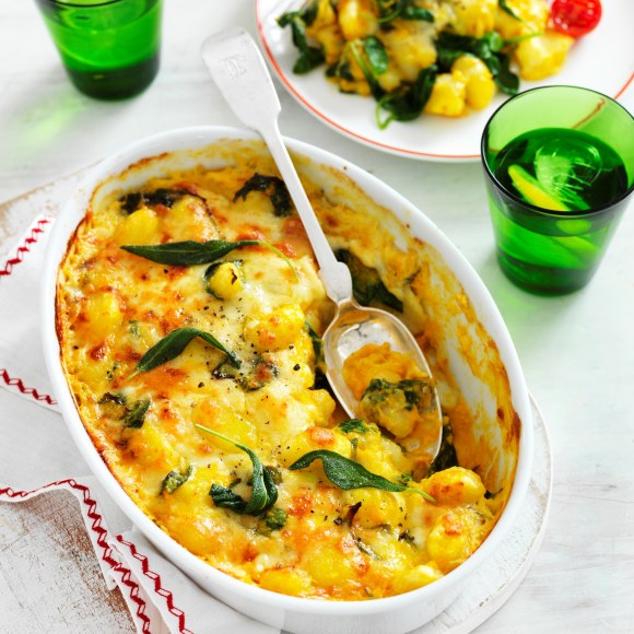 Lactose Free Baked Pumpkin, Spinach & Sage Gnocchi