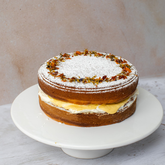 Lemon and Rosewater Sponge Cake