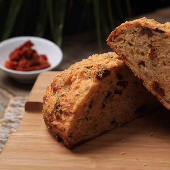 Tasty Cheese and Olive Damper Recipe myfoodbook