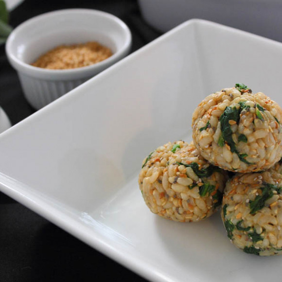 Satay Brown Rice Balls