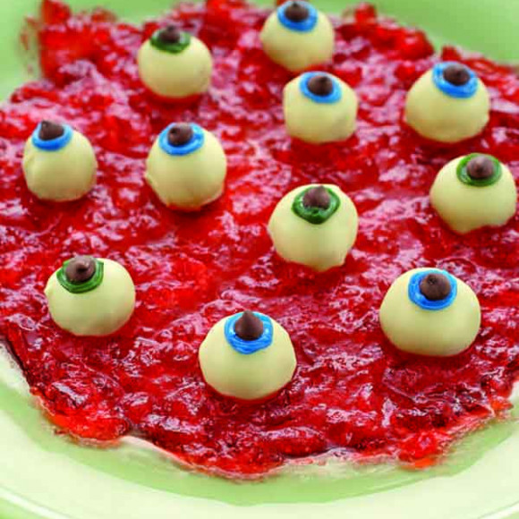 White Chocolate Eyeballs In Blood Clot Jelly