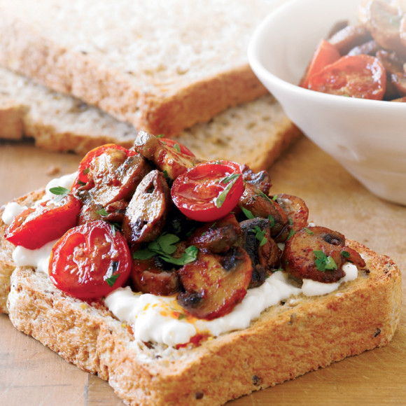 Sauté Mushrooms on Toast