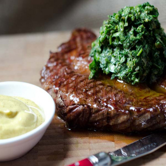 Steak with Salsa Verde