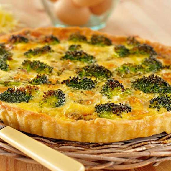 Bacon, Blue Cheese and Broccoli Tart Recipe | myfoodbook | Make a ...