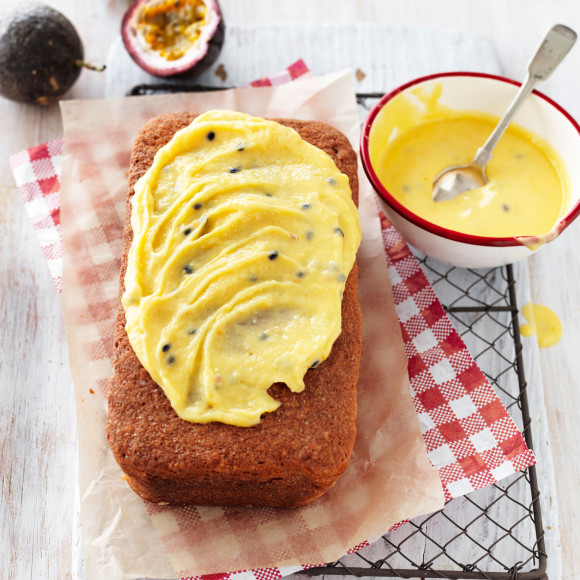 Passionfruit butter cake