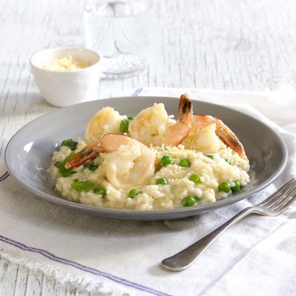 Prawn, Pea and Mint Risotto