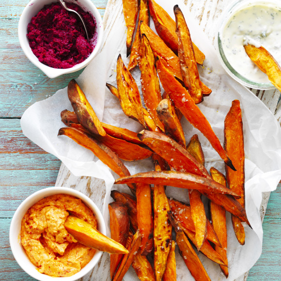 Oven baked Sweet Potato chips Wedges