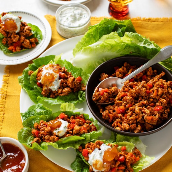 Tandoori Chicken Mince Lettuce Cups