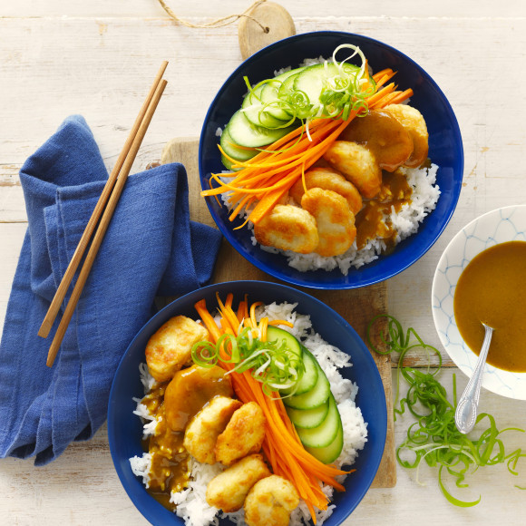 Chicken Nuggets recipe in sushi bowl