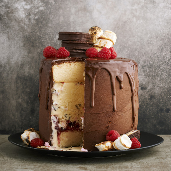Giant Wagon Wheel Cake Recipe | myfoodbook | Australia Day cake recipe