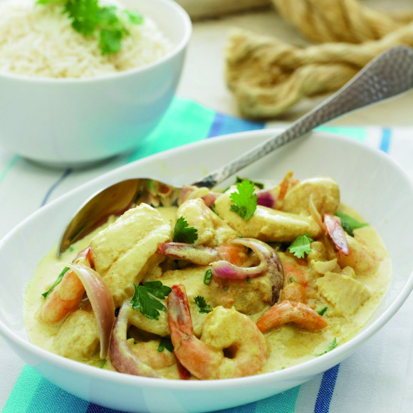 Creamy Curried Seafood