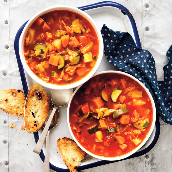Vegetable and bean soup recipe