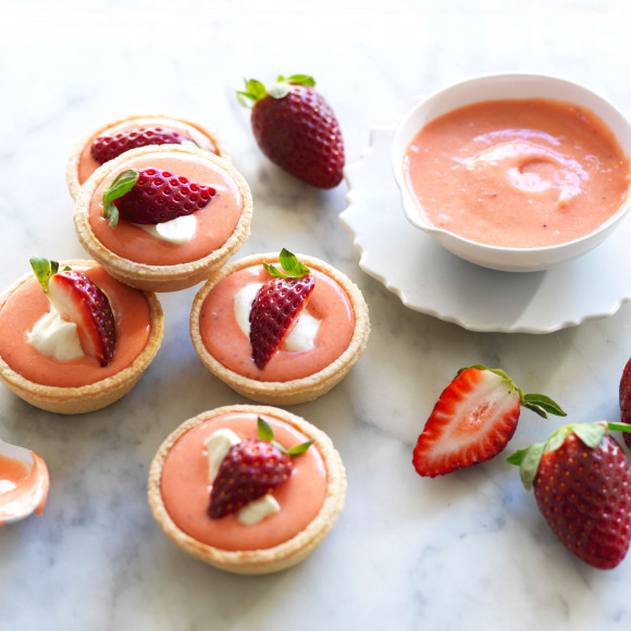 Strawberry curd tarts recipe