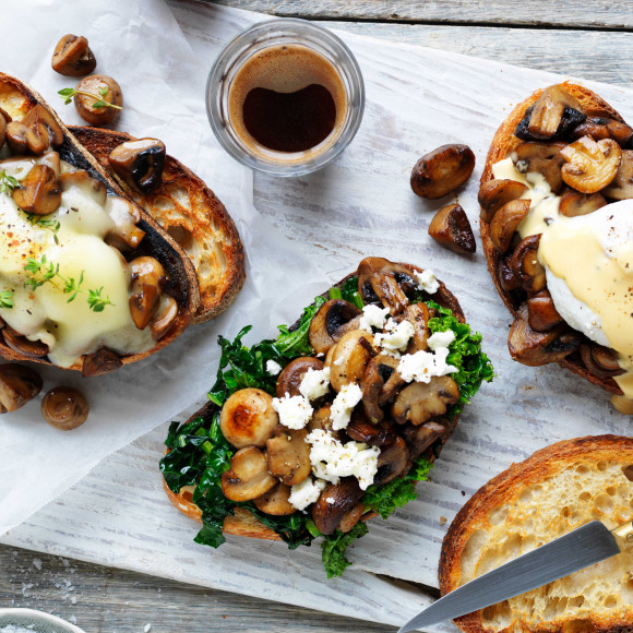 Easy mushroom and on toast recipe.  How to cook mushrooms.