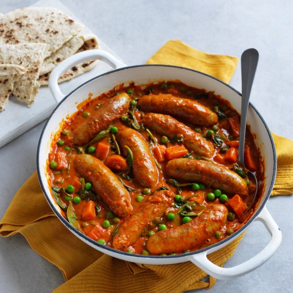 Slow Cooked Butter Chicken Sausages