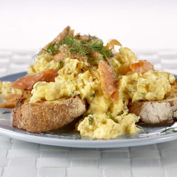 Smoked Trout Scrambled Eggs