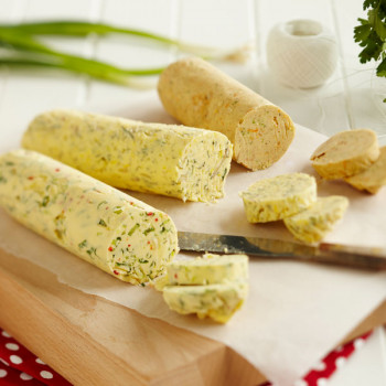 Three Flavoured butters with herbs for roasting Chicken or Turkey