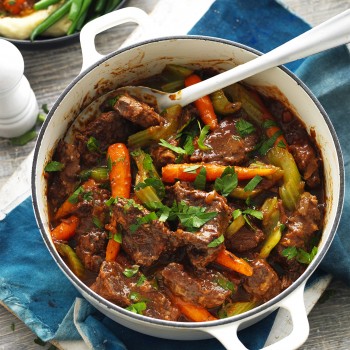 Slow Cooker Beef Stew with Fruit Chutney recipe