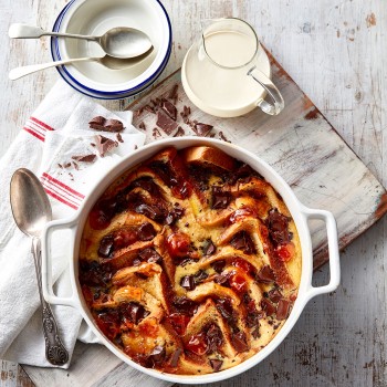 Chocolate and orange bread and butter pudding recipe
