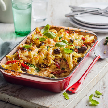 Italian Penne Pasta Bake with Chicken