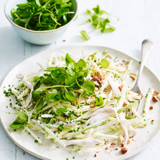 Apple and Celery Pasta Slaw Recipe | myfoodbook