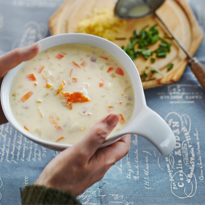 Chowder With Smoked Cod And Streaky Bacon Recipe Myfoodbook What Is Chowder
