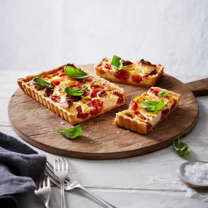Tomato and Goats Cheese Tart Recipe myfoodbook
