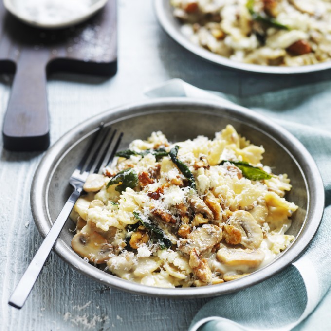 Healthy Creamy Mushroom Pasta Sauce Recipe | myfoodbook | Easy mushroom