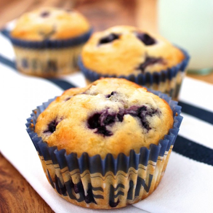 Blueberry & Apple Muffins Recipe | myfoodbook