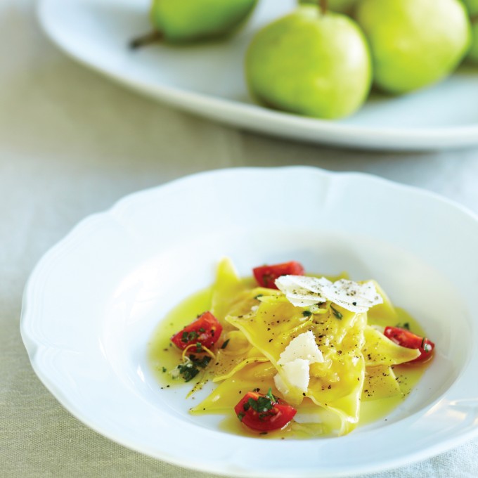 Ravioli of Josephine Pear and Mascarpone Recipe | myfoodbook