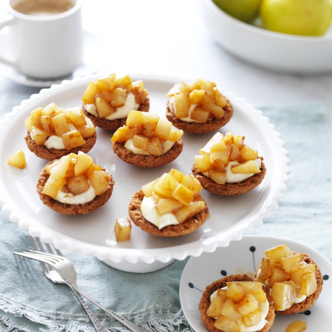 Pears and Sour Cream in Butternut Cookies Cases Recipe | myfoodbook ...