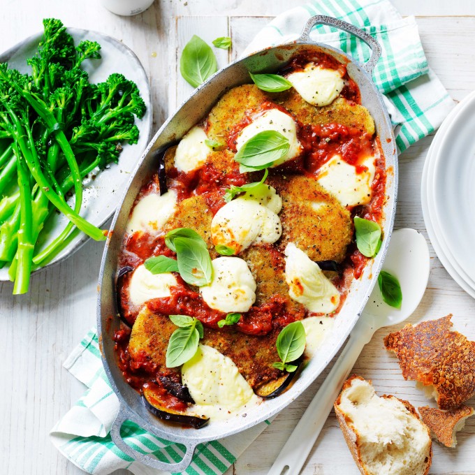 Chicken Schnitzel And Eggplant Parmigiana Recipe Myfoodbook