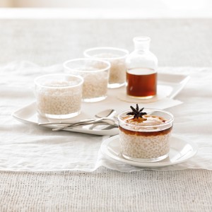 Coconut Tapioca Pudding With Star Anise Syrup
