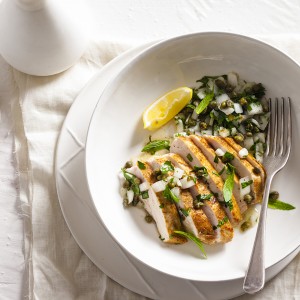 Chicken with Caper and Herb Salsa