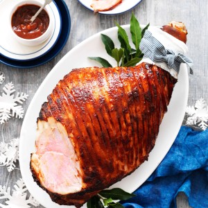 Christmas Ham with Fruit Chutney Glaze