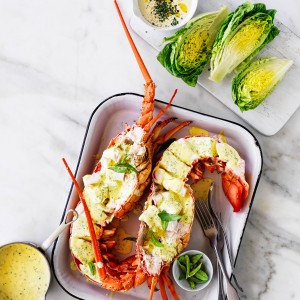 Fresh Australian Lobster recipe with Lemon and Tarragon Butter