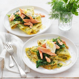 Herb Omelettes with Smoked Salmon or any smoked Fish