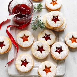 Jam Christmas Shortbread Biscuits 