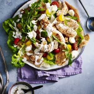 Fattoush and Chicken Warm Salad Recipe