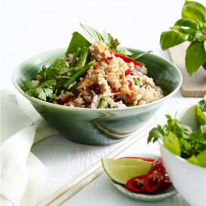Thai Basil and Chicken Fried Rice