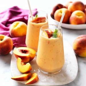Peach smoothie recipe with coconut