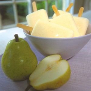 Pear and Yoghurt Ice Pops