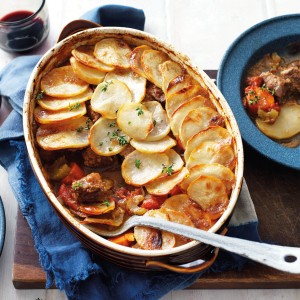 Slow cooked vegetable and lamb casserole recipe