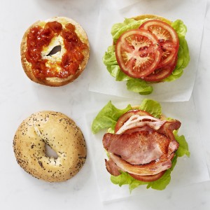 BLT on a Toasted Bagel