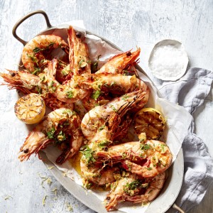 Quick BBQ prawns with Garlic and Chilli barbecue recipe