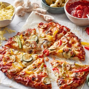 Easy vegetarian pizza recipe