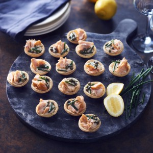 Smoked Salmon and Dill Tartlets