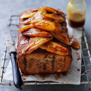 Best Banana bread with caramelised banana topping