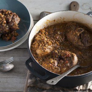 Slow Cooker Osso Bucco with Lentils